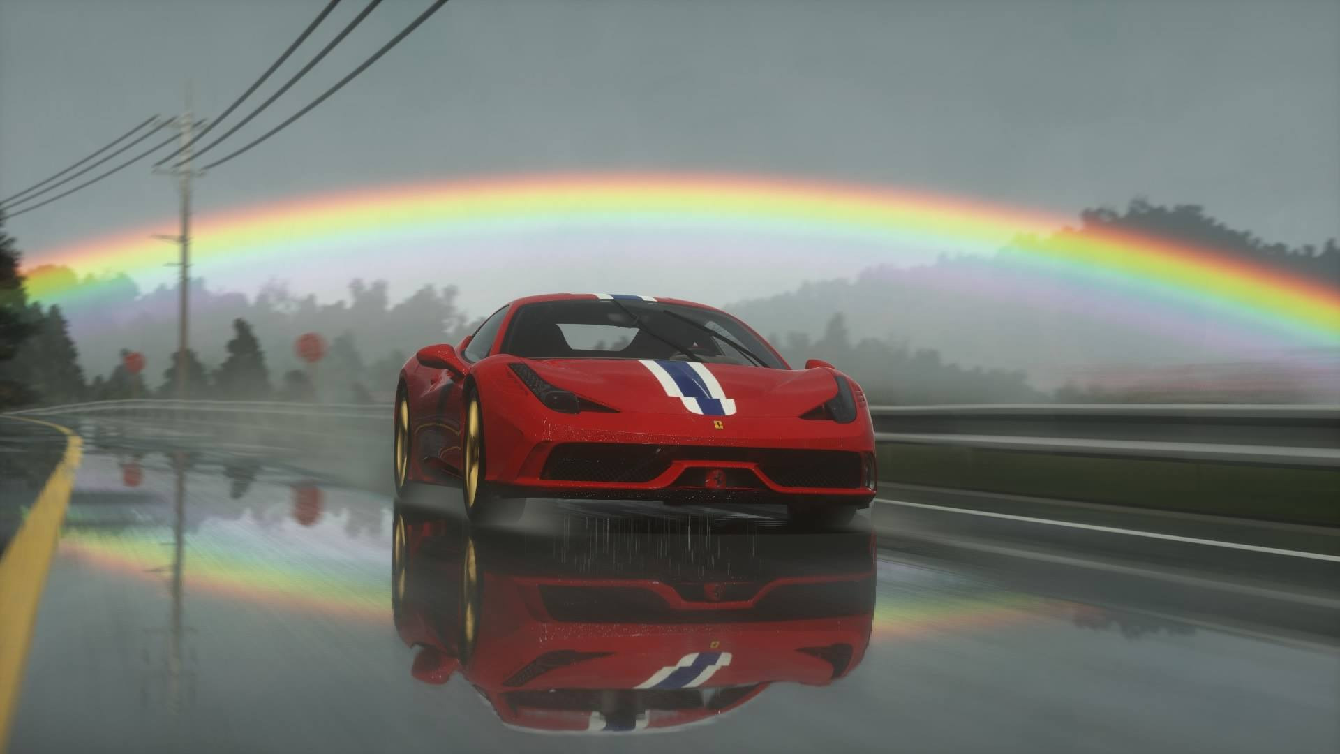 Patch 1.10 do DriveClub odpicował efekty pogodowe. Piękne screeny z podwójną tęczą