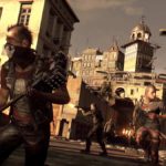 Dying Light - kadr z gry z zombie w tle