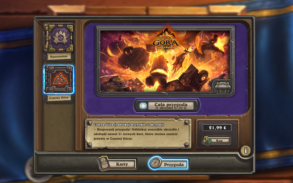 Czarna Góra zmierza do Hearthstone