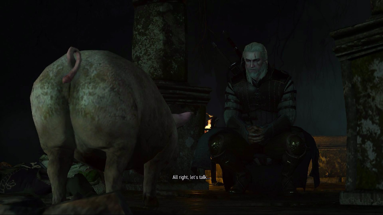 Geralt i świńska robota. Nowy quest do pobrania za darmo