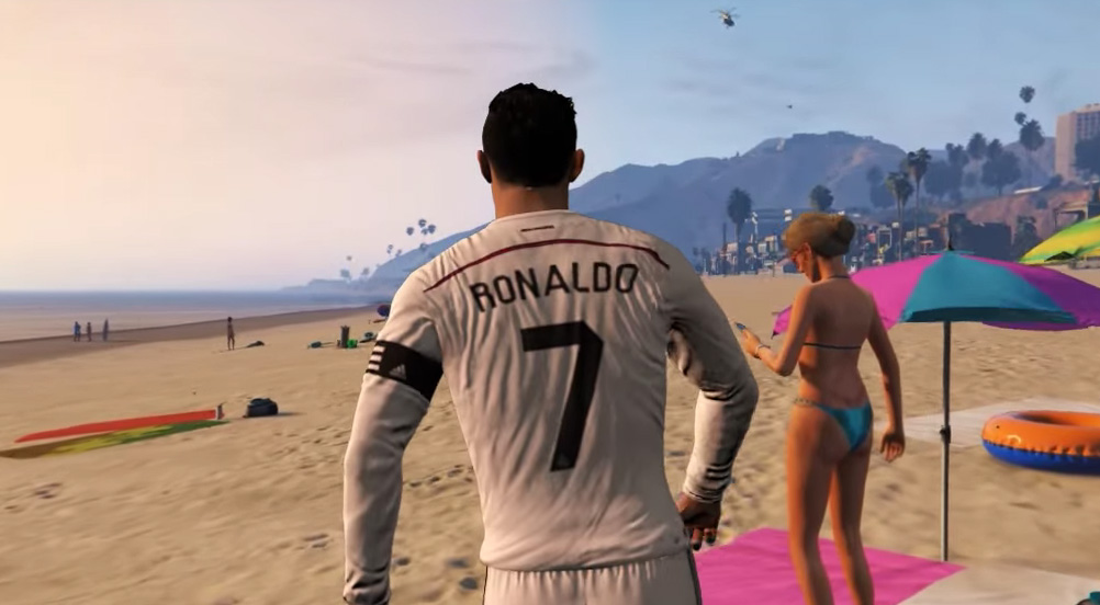 Cristiano Ronaldo w GTA V robi dziwne rzeczy