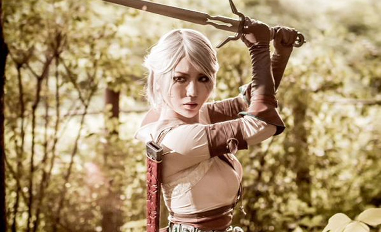 Świetny cosplay Ciri z Wiedźmina 3
