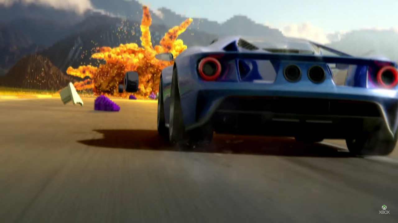 Forza Motorsport 6 z reklamą w stylu retro