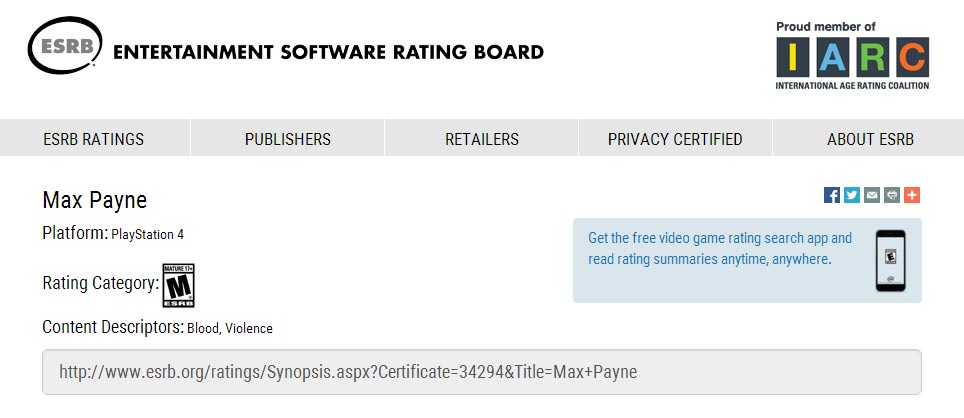 Max Payne na PS4