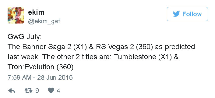 Games with Gold na lipiec 2016