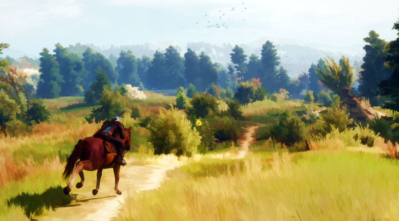 Wiedźmin 3 cel-shaded