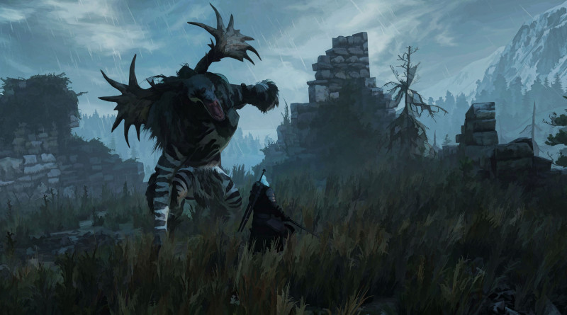 Wiedźmin 3 cel-shaded