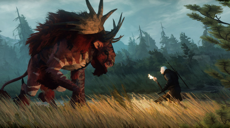 Wiedźmin 3 cel-shaded