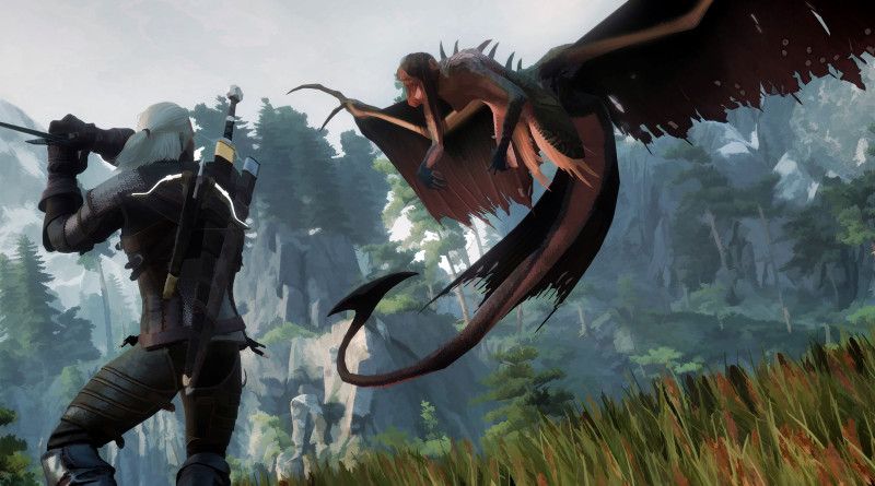 Wiedźmin 3 cel-shaded