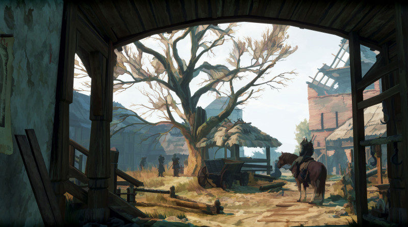 Wiedźmin 3 cel-shaded