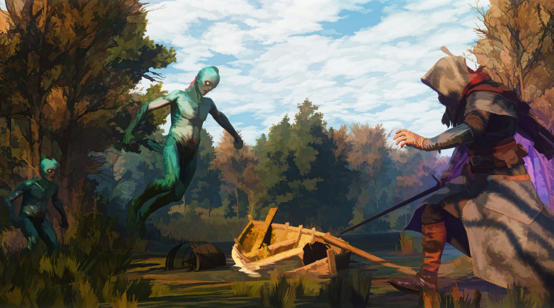 Wiedźmin 3 cel-shaded