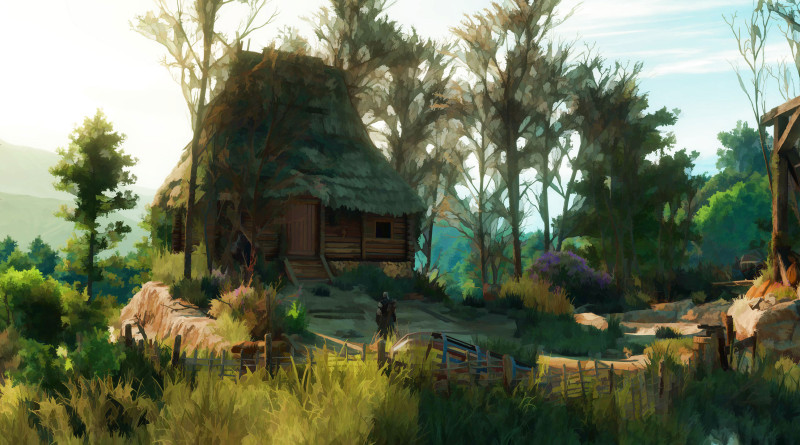 Wiedźmin 3 cel-shaded