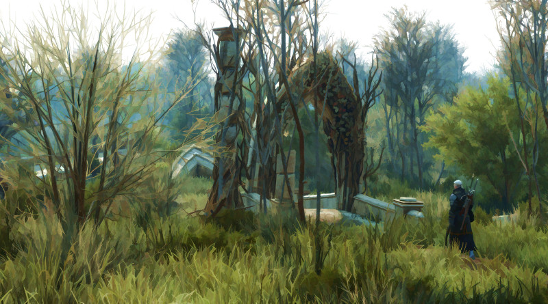 Wiedźmin 3 cel-shaded