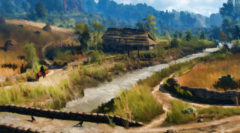 Wiedźmin 3 cel-shaded