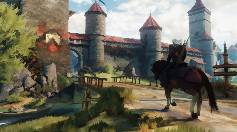 Wiedźmin 3 cel-shaded