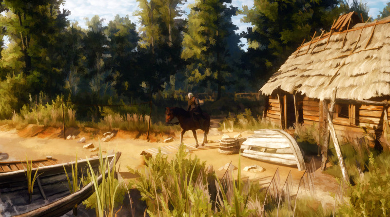 Wiedźmin 3 cel-shaded