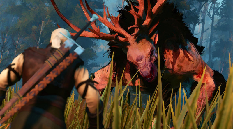 Wiedźmin 3 cel-shaded