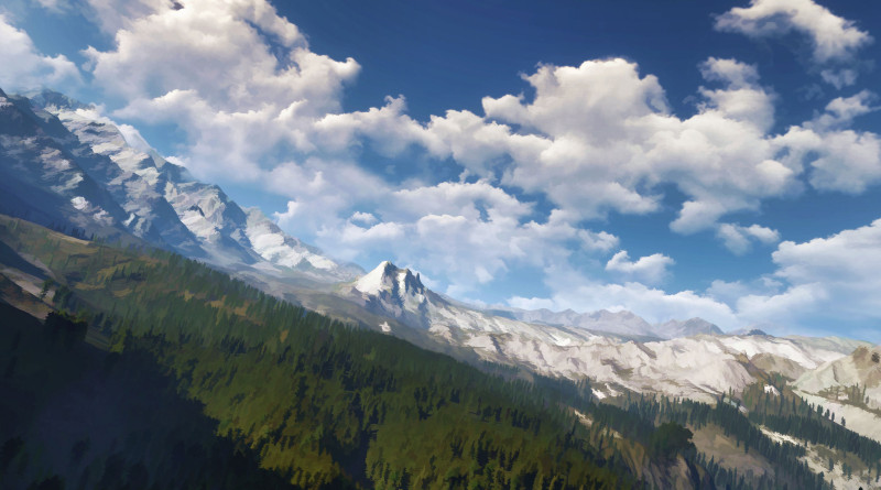 Wiedźmin 3 cel-shaded