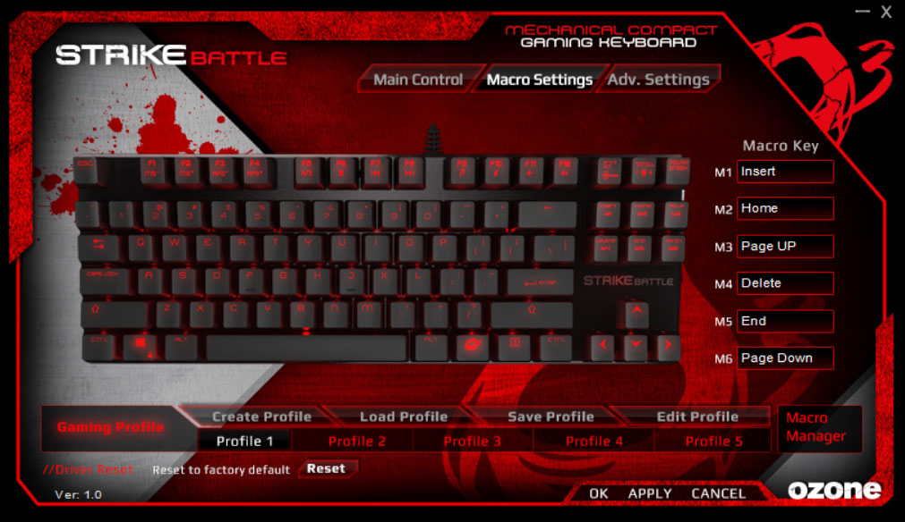 W tej zakładce możecie nagrać makra.