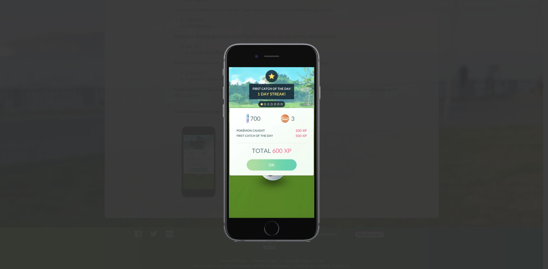 Pokémon GO - dzienne bonusy