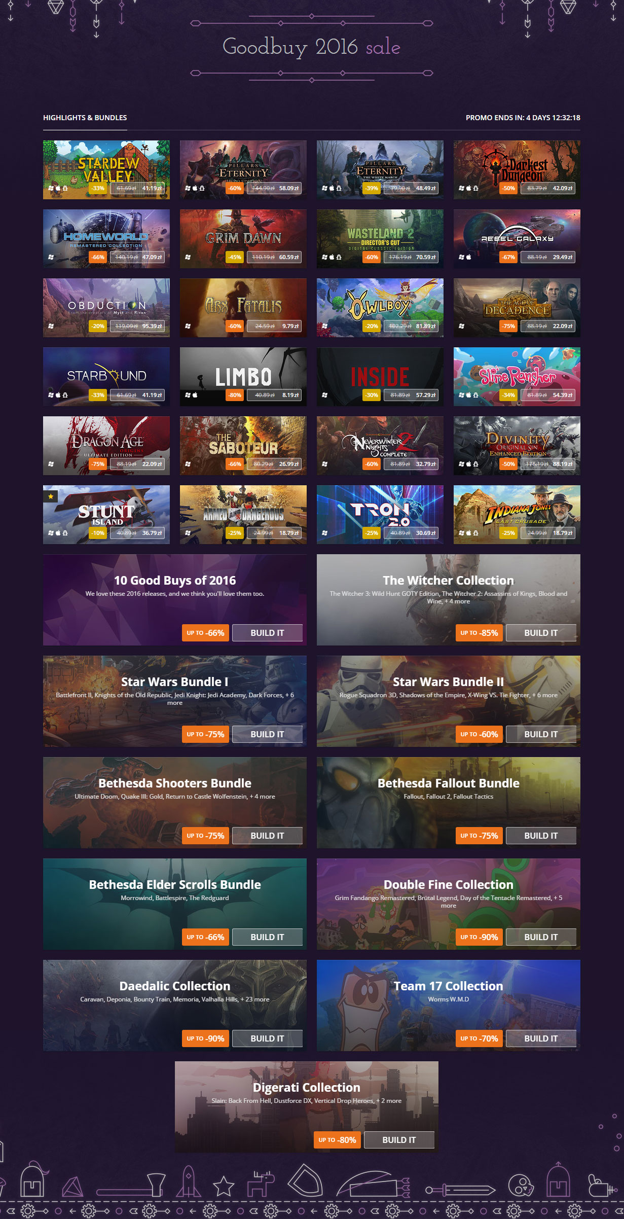 Świąteczna wyprzedaż gier na GOG