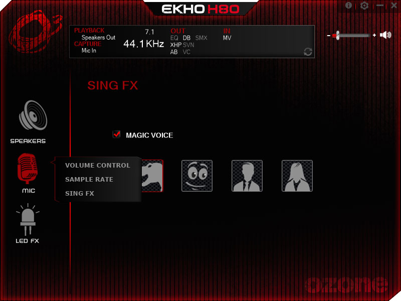 To w tej zakładce pobawimy się w zmianę głosu.