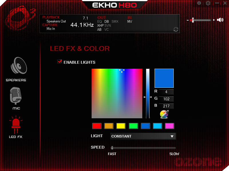 Słuchawki Ekho H80 RGB zaświecą, jak sobie zażyczysz.