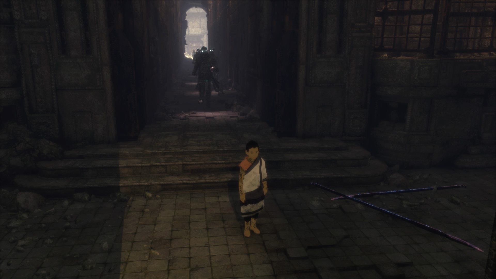 Strażnicy są dla chłopca wielkim zagrożeniem.