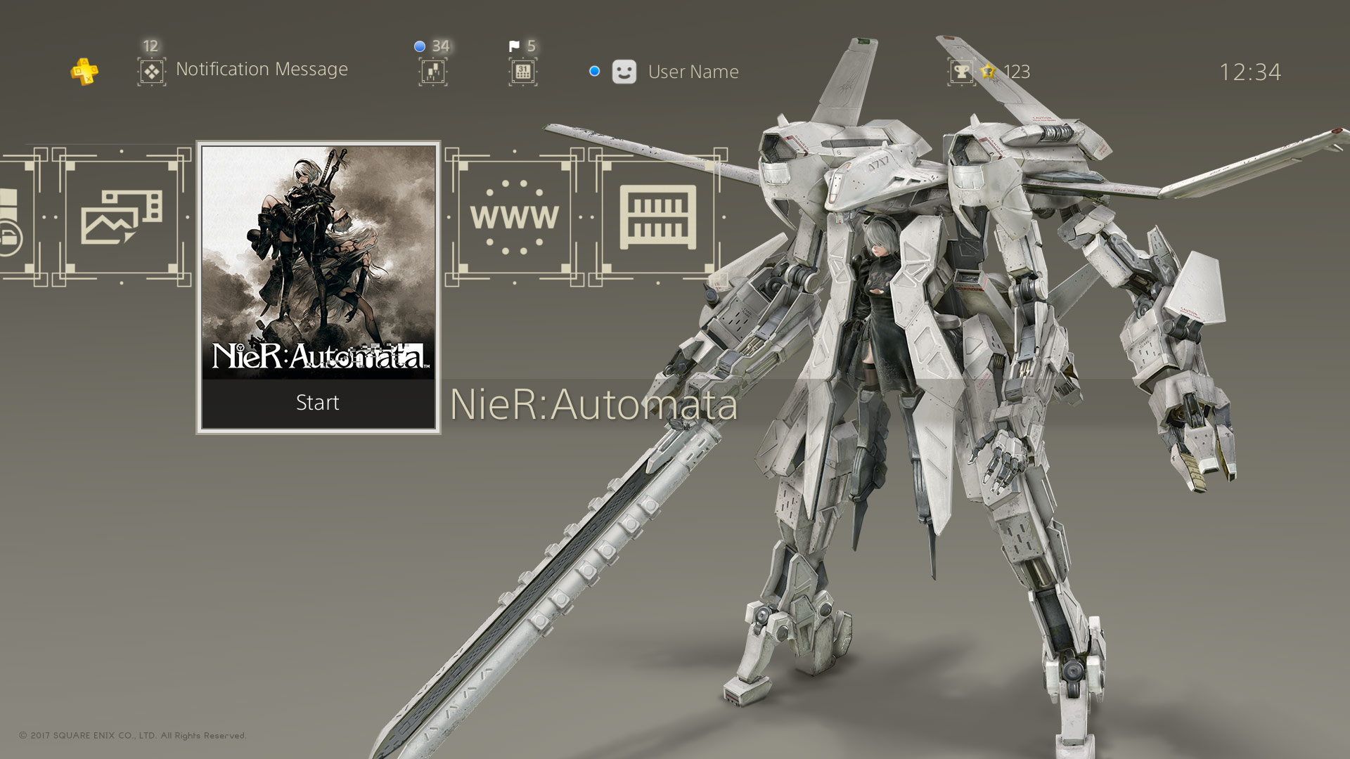 Darmowe motywy z Nier Automata na PlayStation 4
