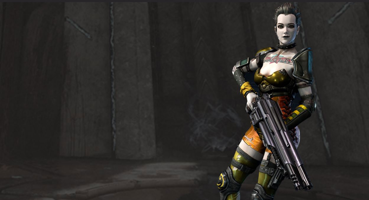 Beta Quake Champions i Slash prezentująca swoje umiejętności