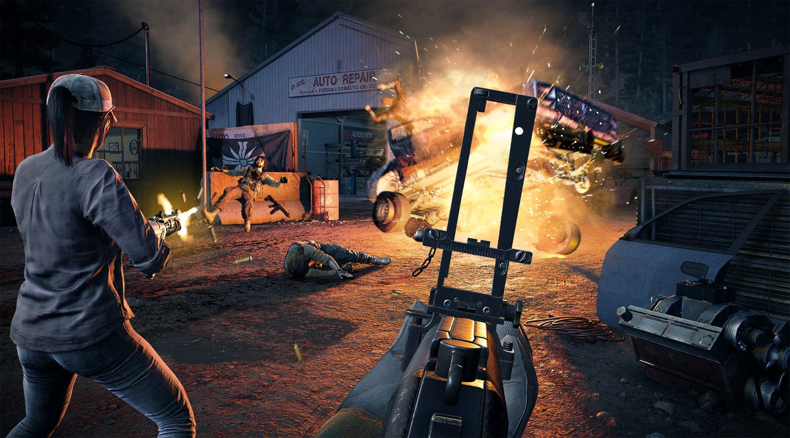 Tak prezentuje się nocna misja z Far Cry 5