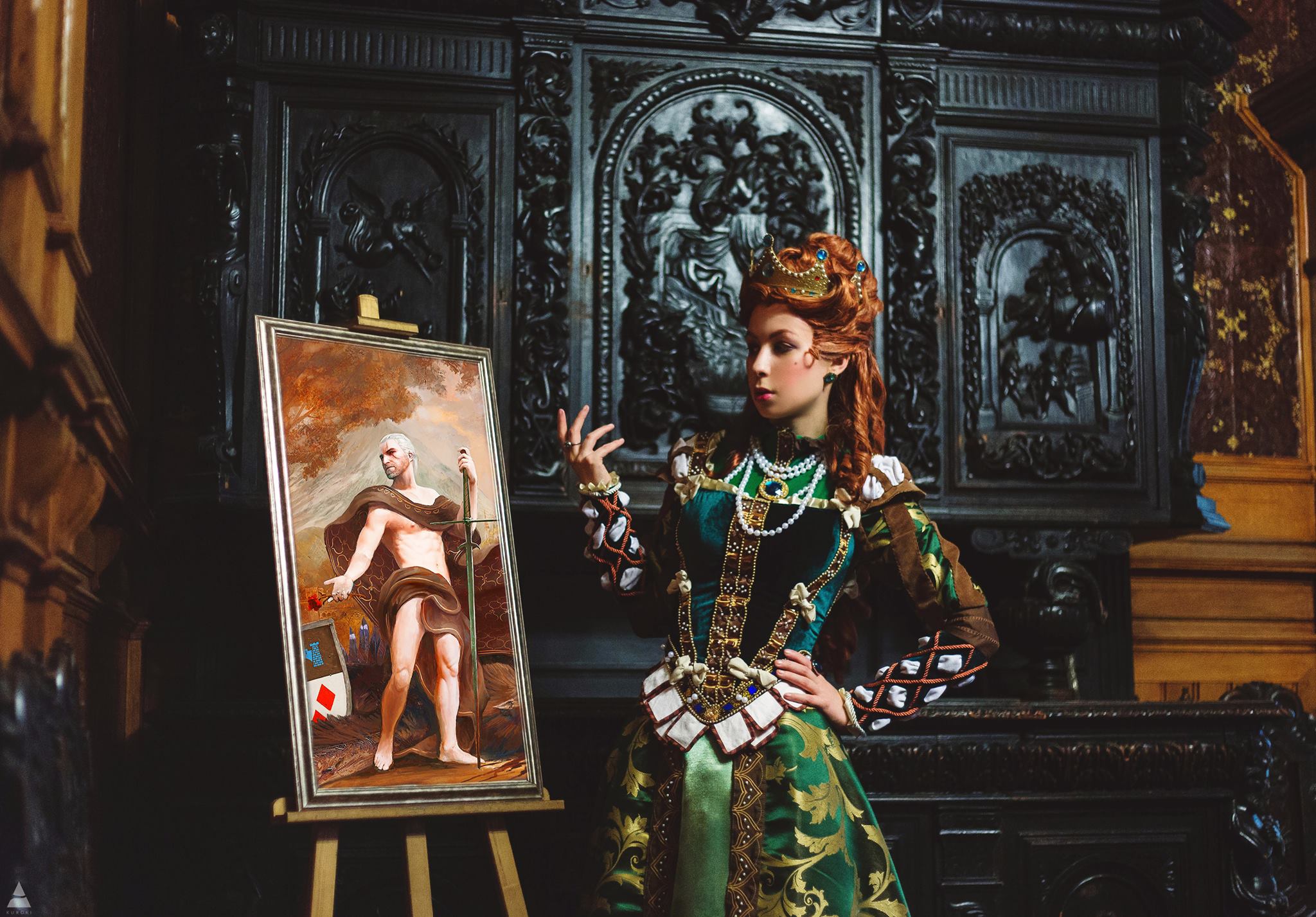 Wiedźmin 3 i Anna Henrietta. Zdjęcie z Geraltem na piątkę