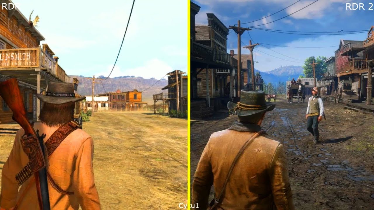 Red Dead Redemption vs Red Dead Redemption 2 – porównanie grafiki