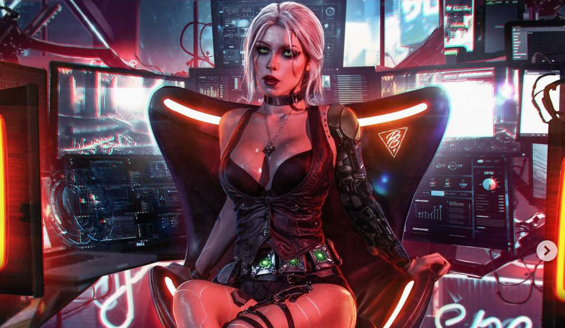 Wiedźmin 3 – seksowny i niesamowity cosplay Ciri w Cyberpunk 2077