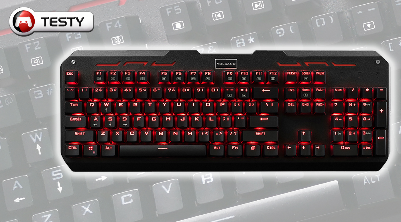 Test klawiatury Modecom Volcano Hammer – niedrogi mechanik na niebieskich przełącznikach