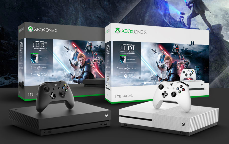 Zamawiajcie Xbox One X i Xbox One S z grą Star Wars Jedi: Upadły Zakon