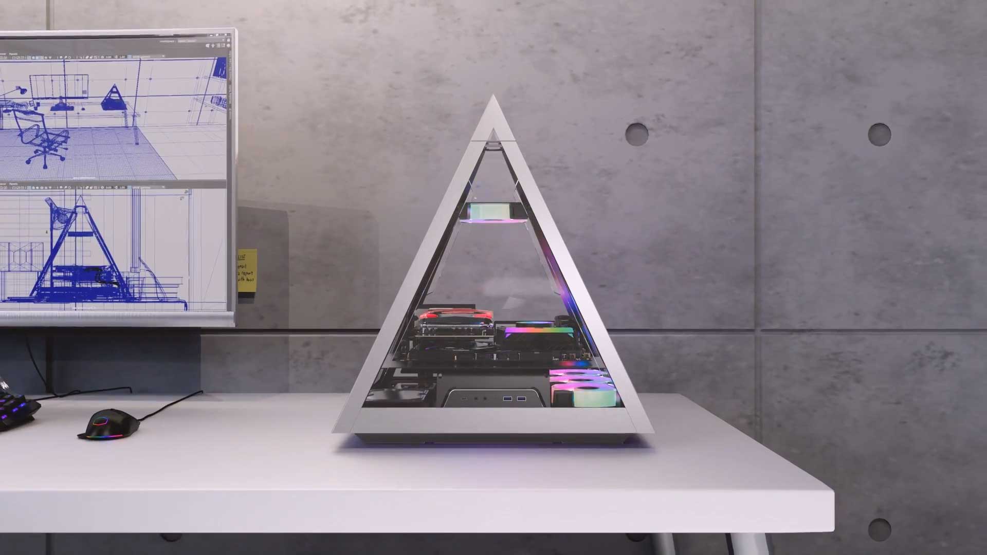 Azza Pyramid 804 – obudowa PC, która może być piramidą, albo stołem