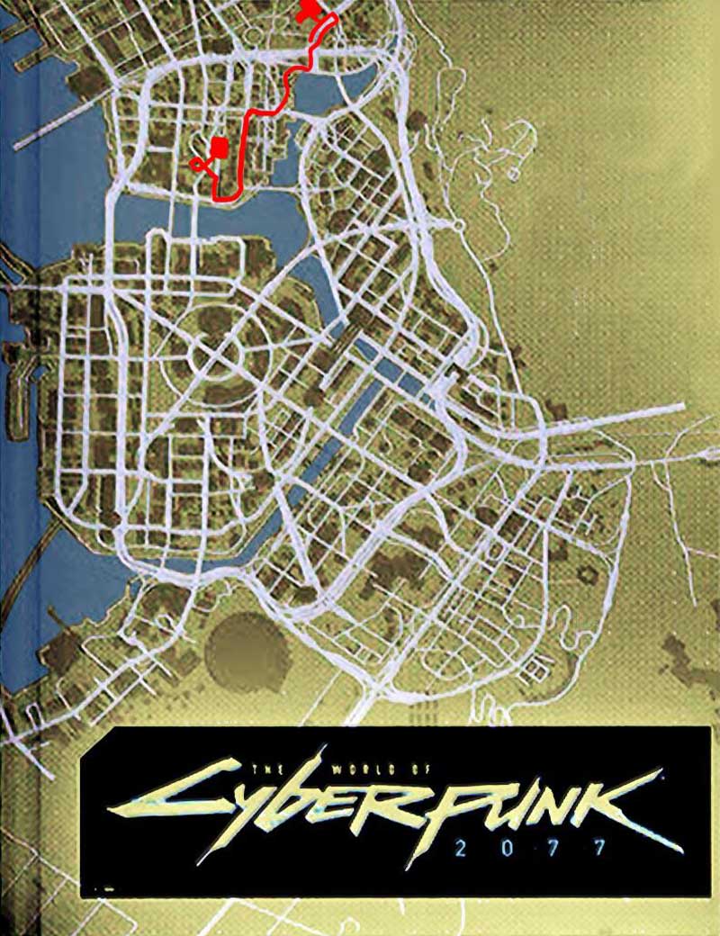 Cyberpunk 2077 mapa