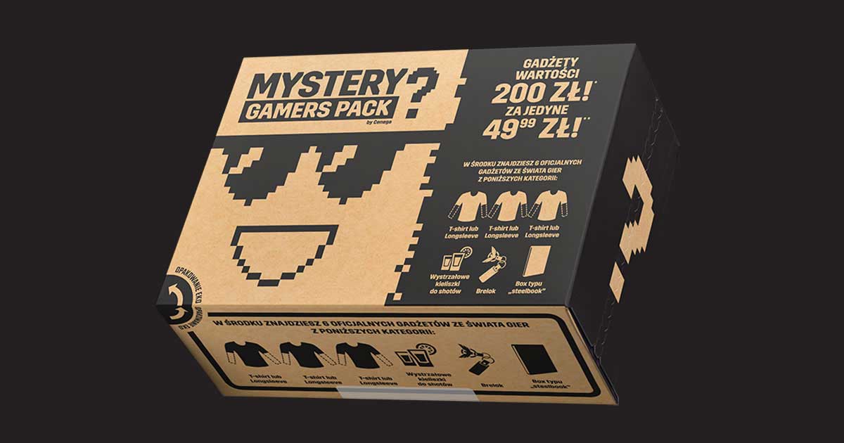 Mystery Gamers Pack za 49,99 zł. W środku gadżety warte 200 zł