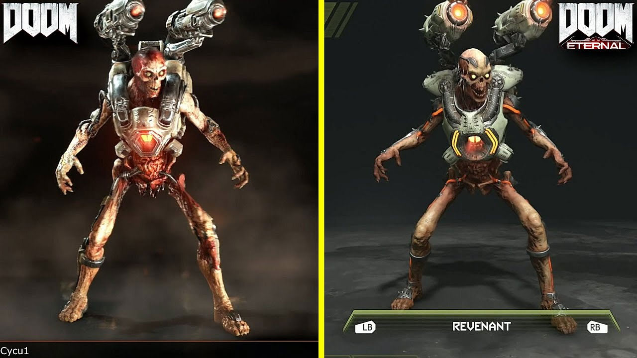 DOOM Eternal vs. DOOM 2016. Porównanie demonów oraz broni [WIDEO]