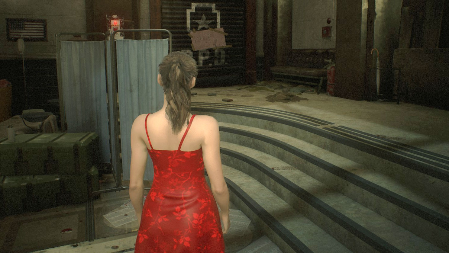 Mod do Resident Evil 2 Remake. Claire dostała ciało i sukienkę z wiernie odwzorowaną fizyką