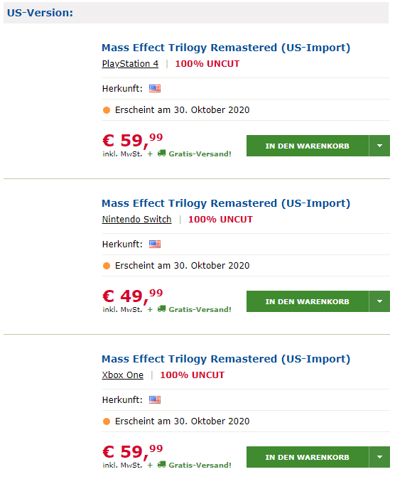 Mass Effect: Legendary Edition