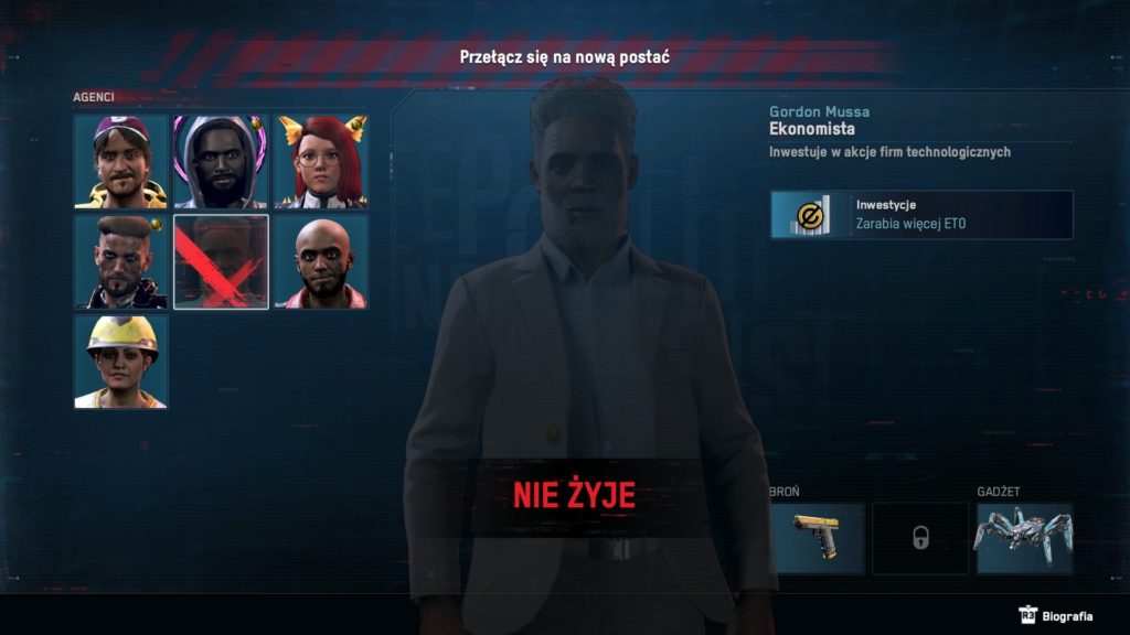 Watch Dogs Legion śmierć agenta