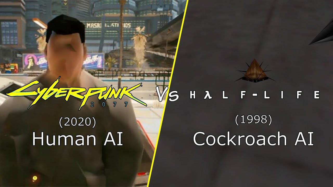 Sztuczna Inteligencja z Cyberpunk 2077 porównana z Half-Life – różnica jest przerażająca