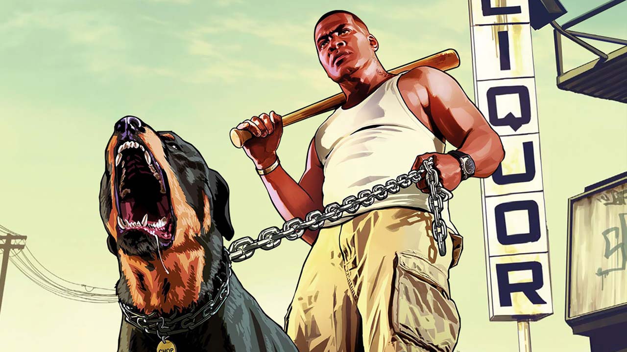 GTA V - Franklin z psem