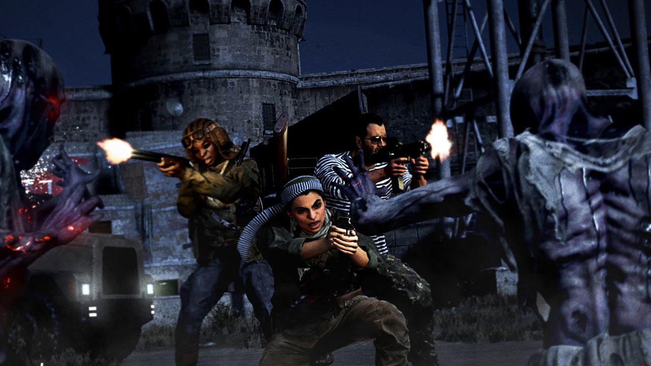 Call of Duty Warzone - gracze walczący z zombie