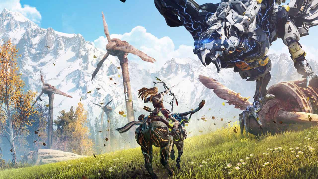 Horizon Zero Dawn - Aloy i orzeł