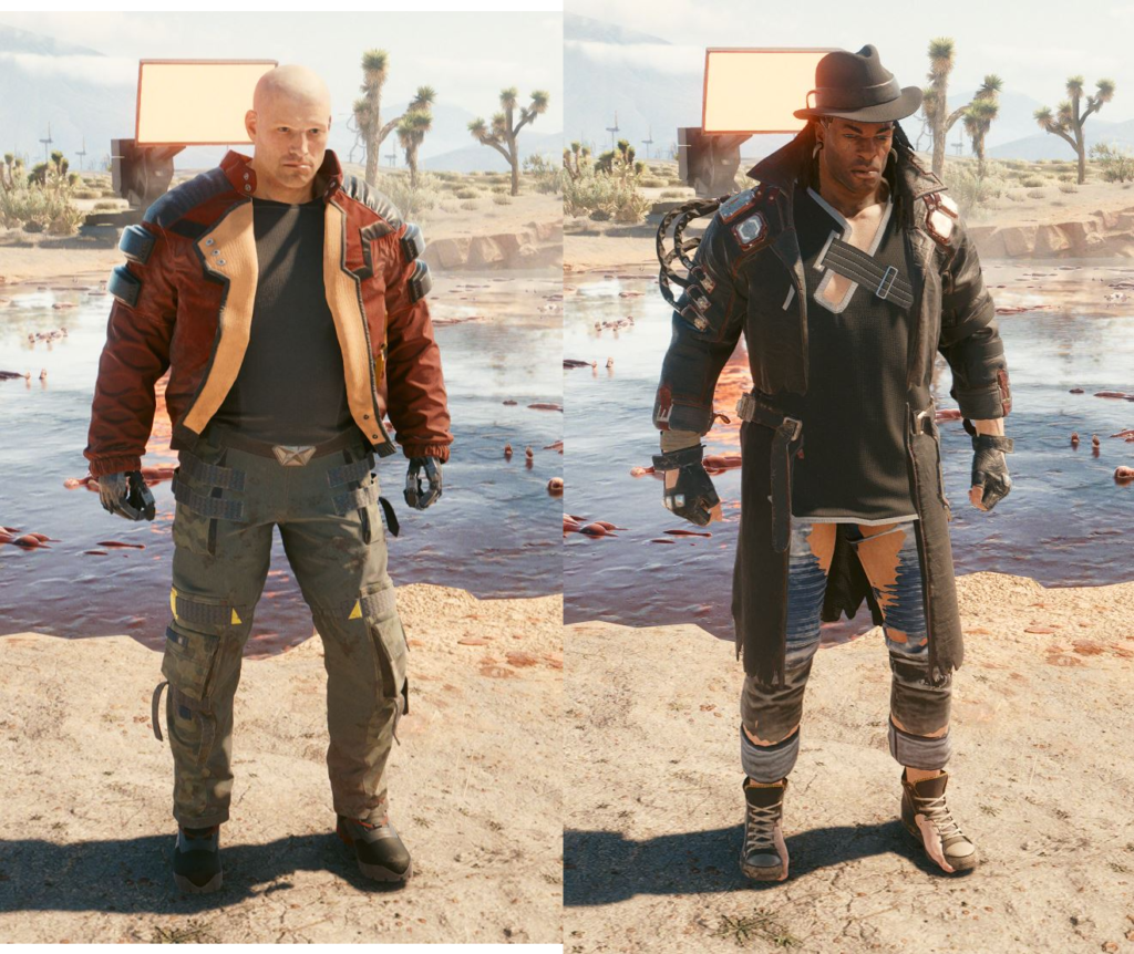 Cyberpunk 2077 wczesne projekty postaci