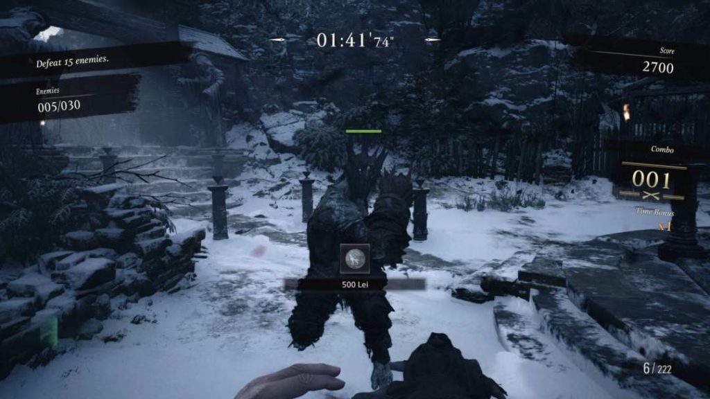 walka z potworem w Resident Eveil Village