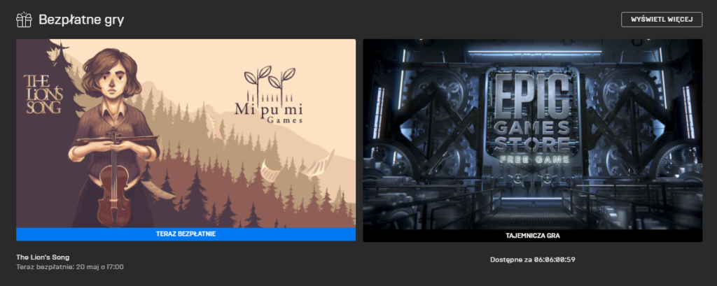 Epic Games - nowa gra